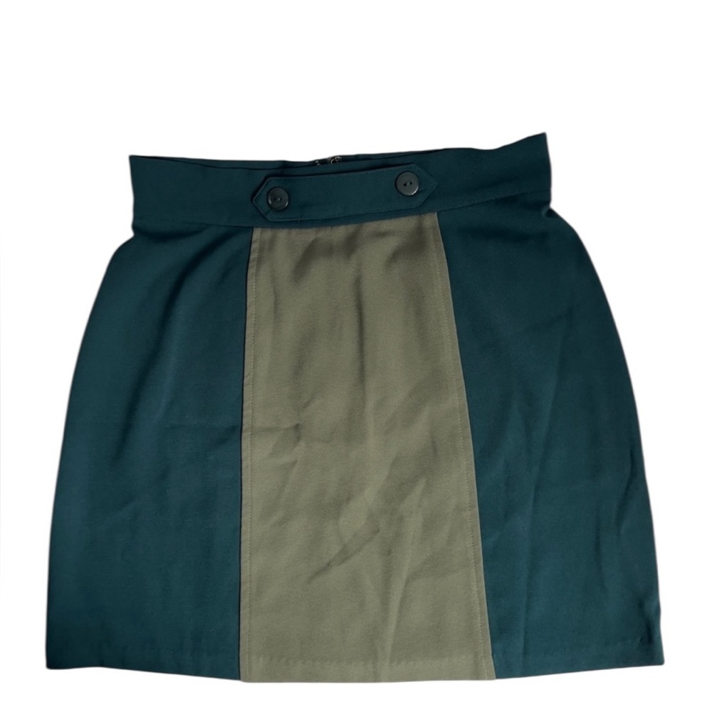 Urban Outfitters Green Block Colored Skirt - SZ: Medium
